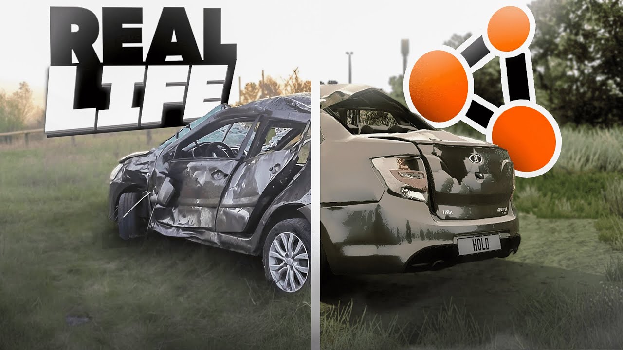 Аварии на реальных событиях в BeamNG.Drive #43