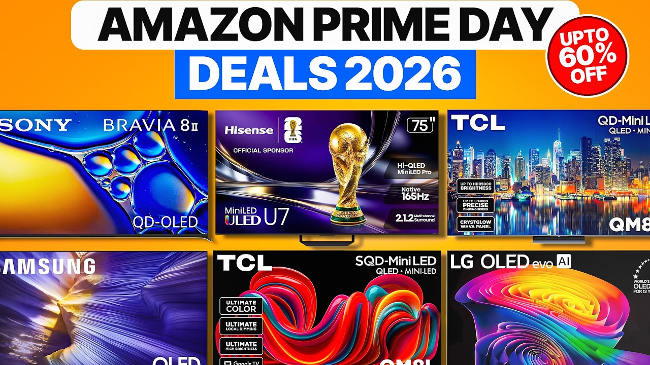 35 предложений на Amazon Prime Day 2026: телевизоры [Крупнейшие скидки на OLED и Smart TV!]