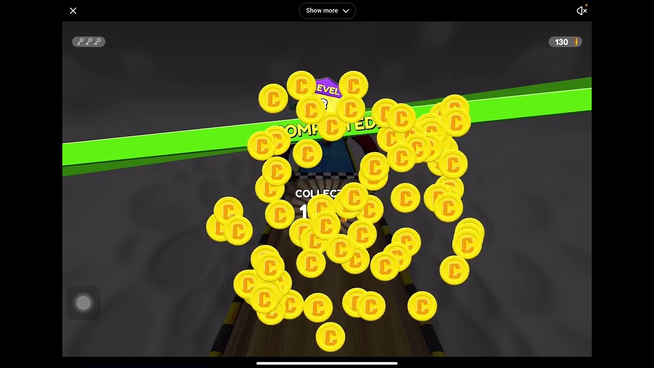 Playing a YouTube playable (going balls)