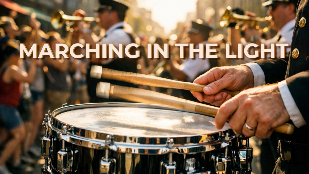 Marching in the Light (Official Lyric Video) | Joyful Gospel Jazz & New Orleans Swing