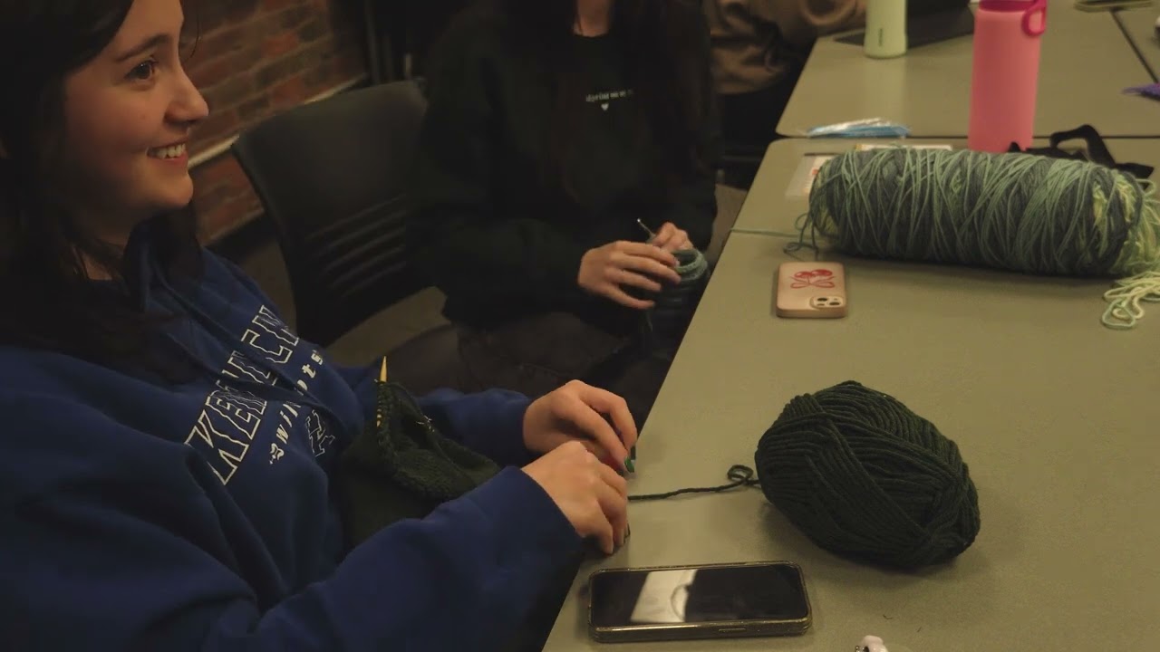 The Knitting Club is crafting connections on and off campus