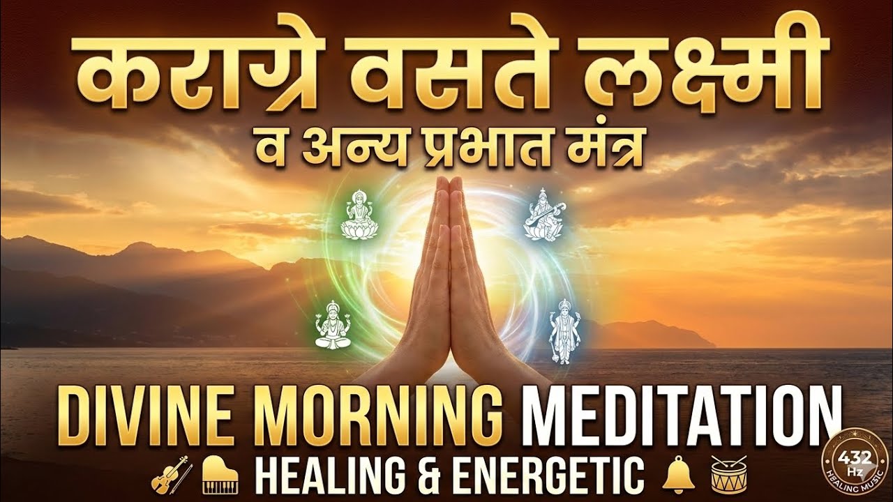 Morning Powerfull Meditation Mantra: 'Karagre Vasate Lakshmi' Mantra Chants | you will get money ll