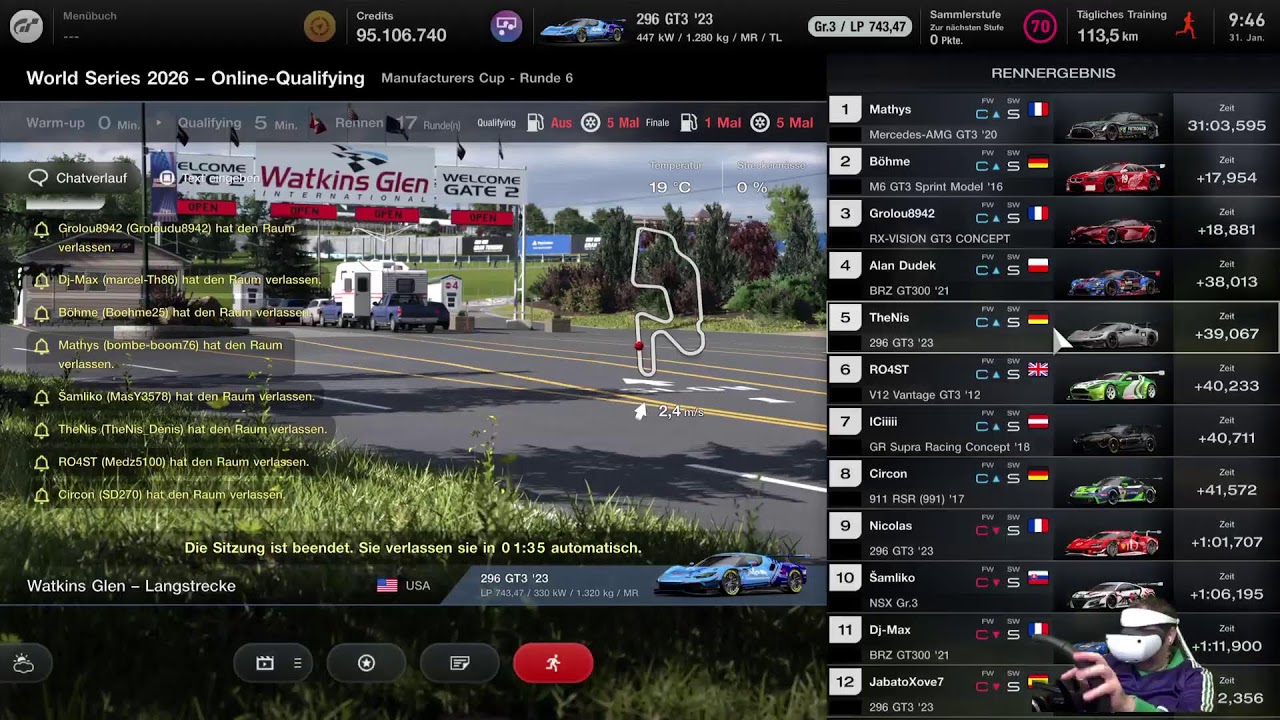 🔴 Livestream Gran Turismo 🔴 Manufacturers Cup Watkins Glen - 9Uhr Rennen in VR