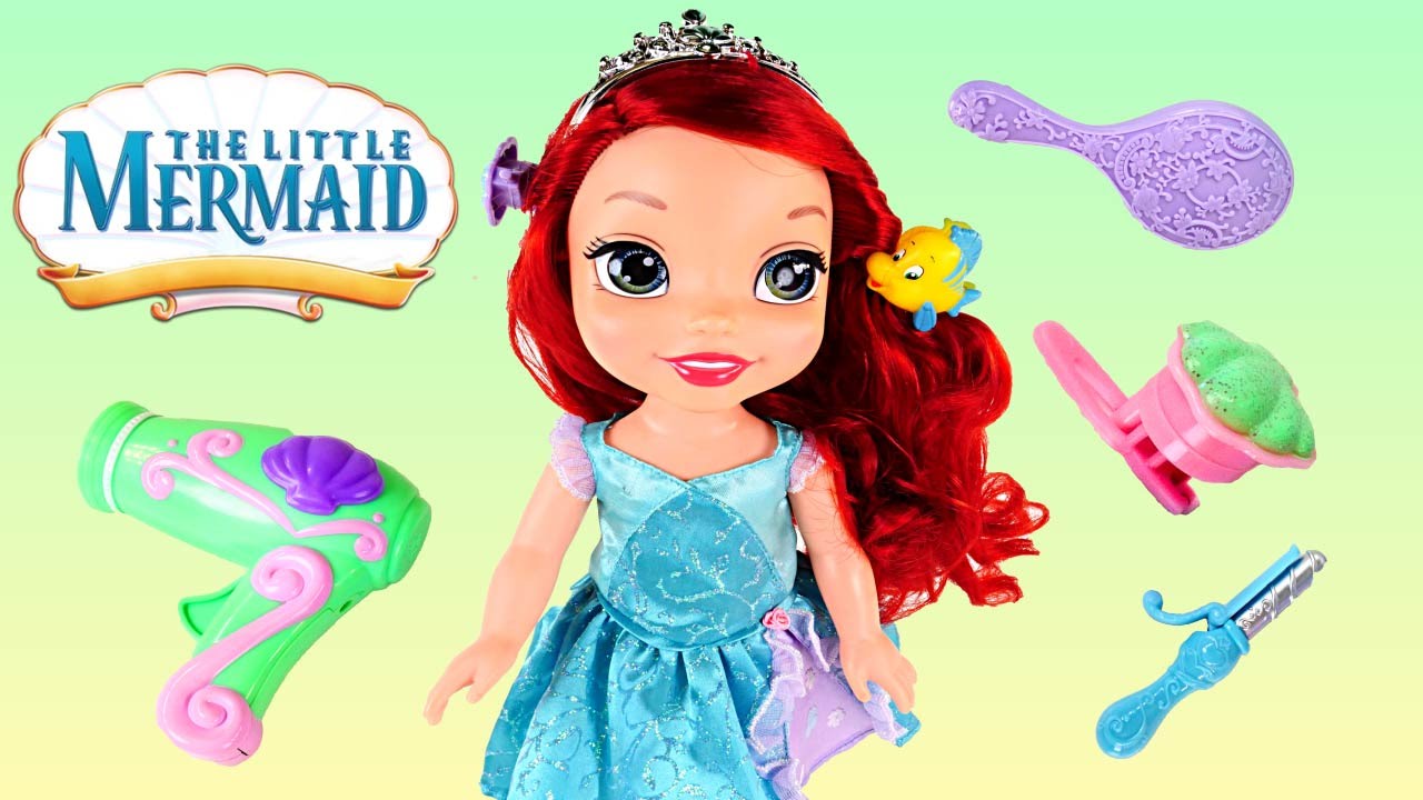 My First Disney Princess Easy Styles Ariel Little Mermaid Royal Reflection Eyes Flounder Hair Clip
