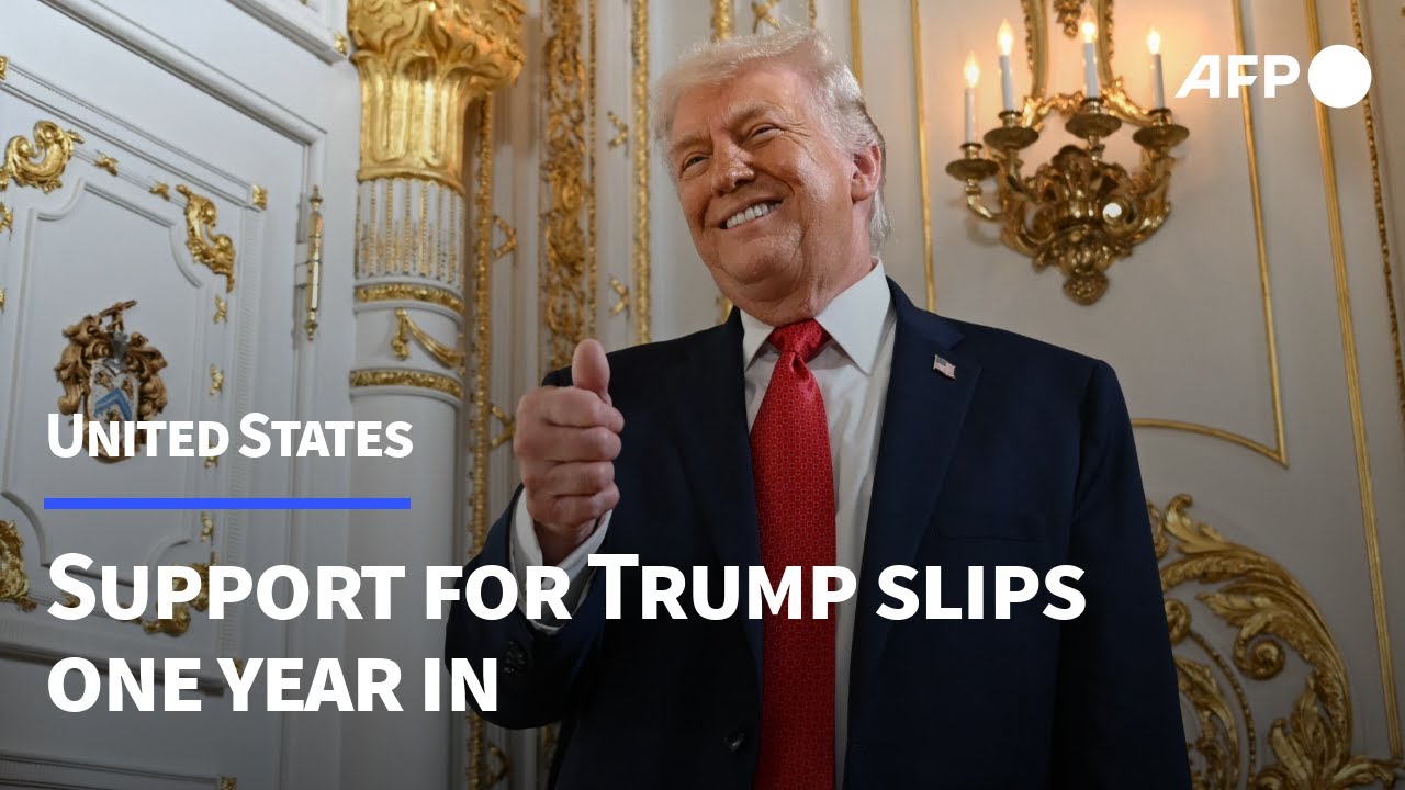 'Was hoping for more': Trump support slips one year in | AFP