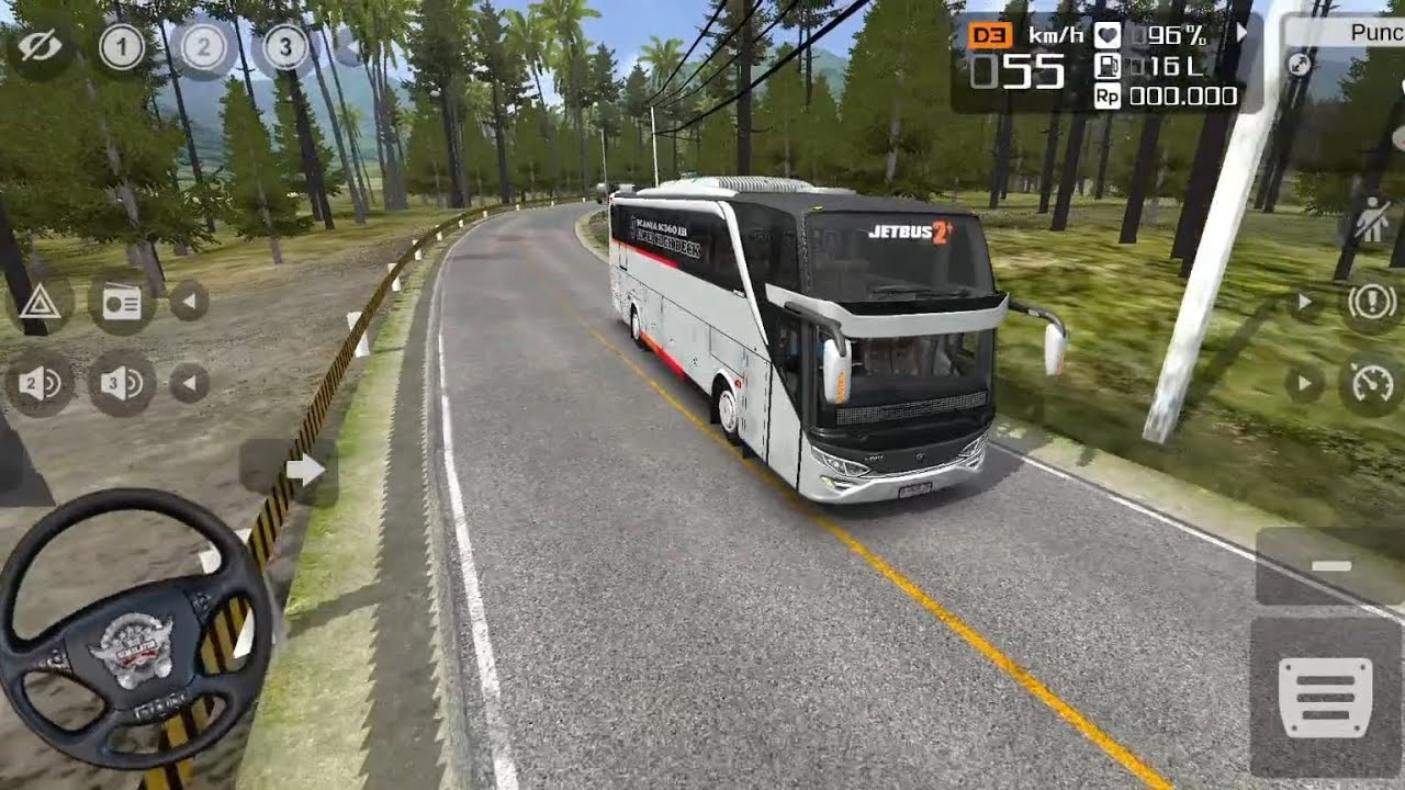 New scania JETBUS2 Drive through vilage |✓ Simulator 🎮 Game 
