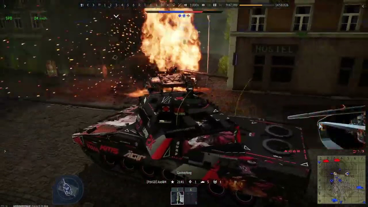 War Thunder-Leopard2K STOCK tank nuke