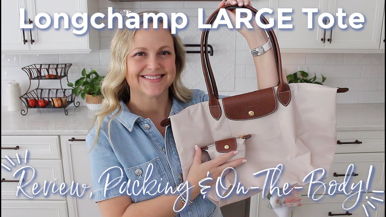 LONGCHAMP | Large Le Pliage Tote Review, Packing & On-The-Body! | GatorMOM