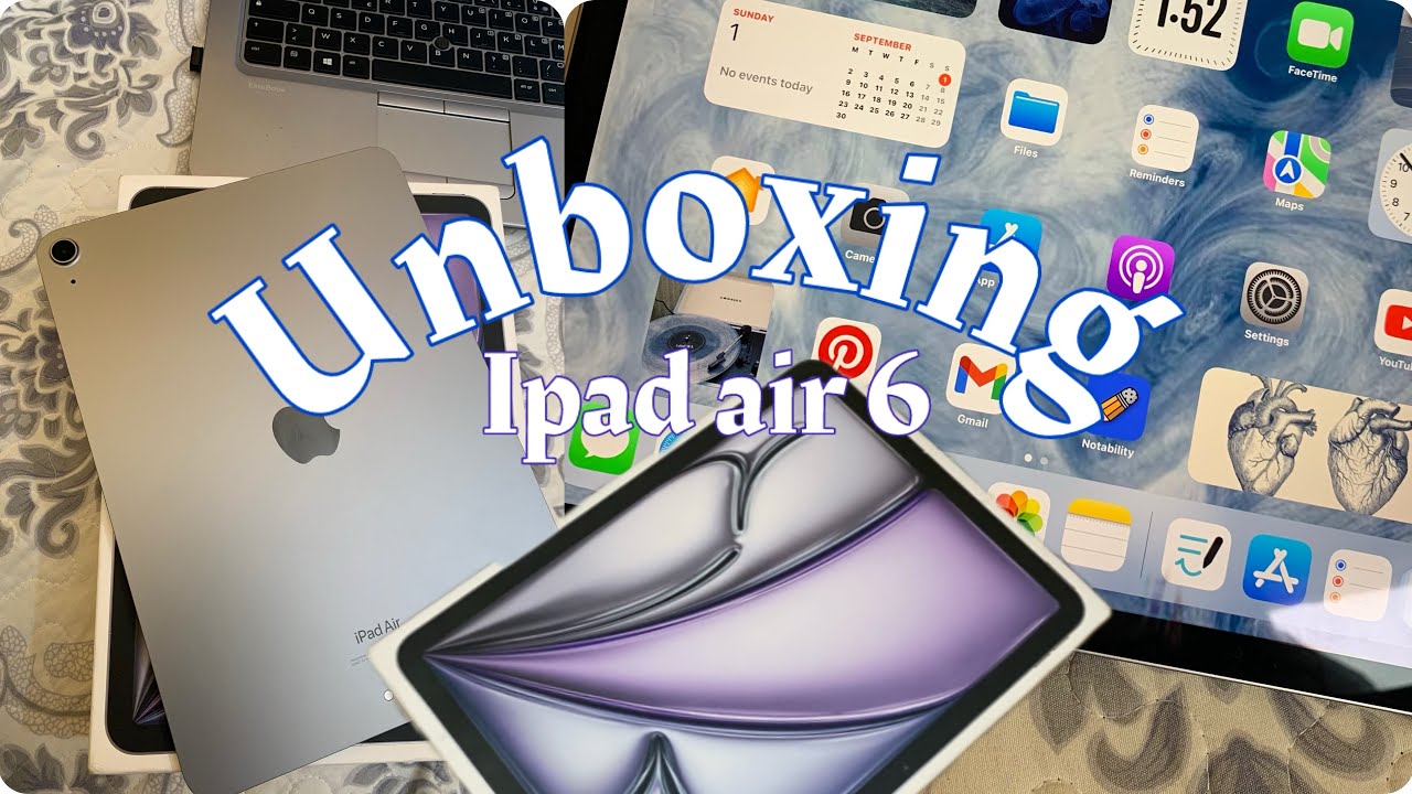 واخيرا شريت ايباد 😭❤️ unboxing the new ipad air + setting it up 🇩🇿🎀