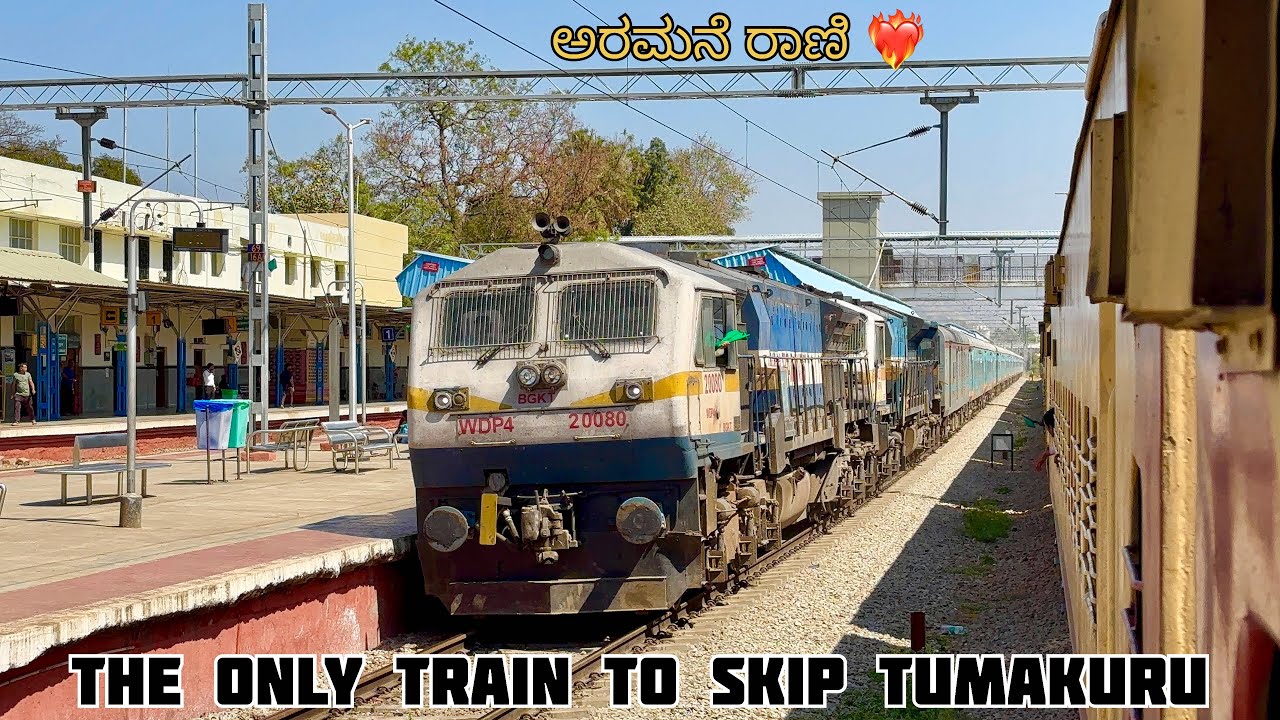 The only passenger train to skip Tumakuru! PALACE QUEEN HUMSAFAR EXPRESS | 11 in 1 | SWR | NWR | IR