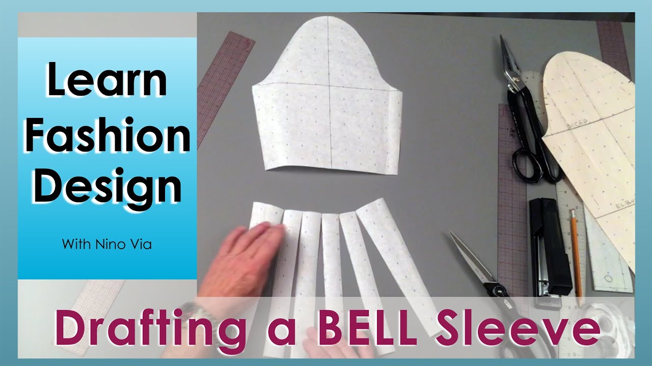 How To Draft A Bell Sleeve Pattern ~ Learn Pattern Making Online ~ Fashion Design ~ Video Courses