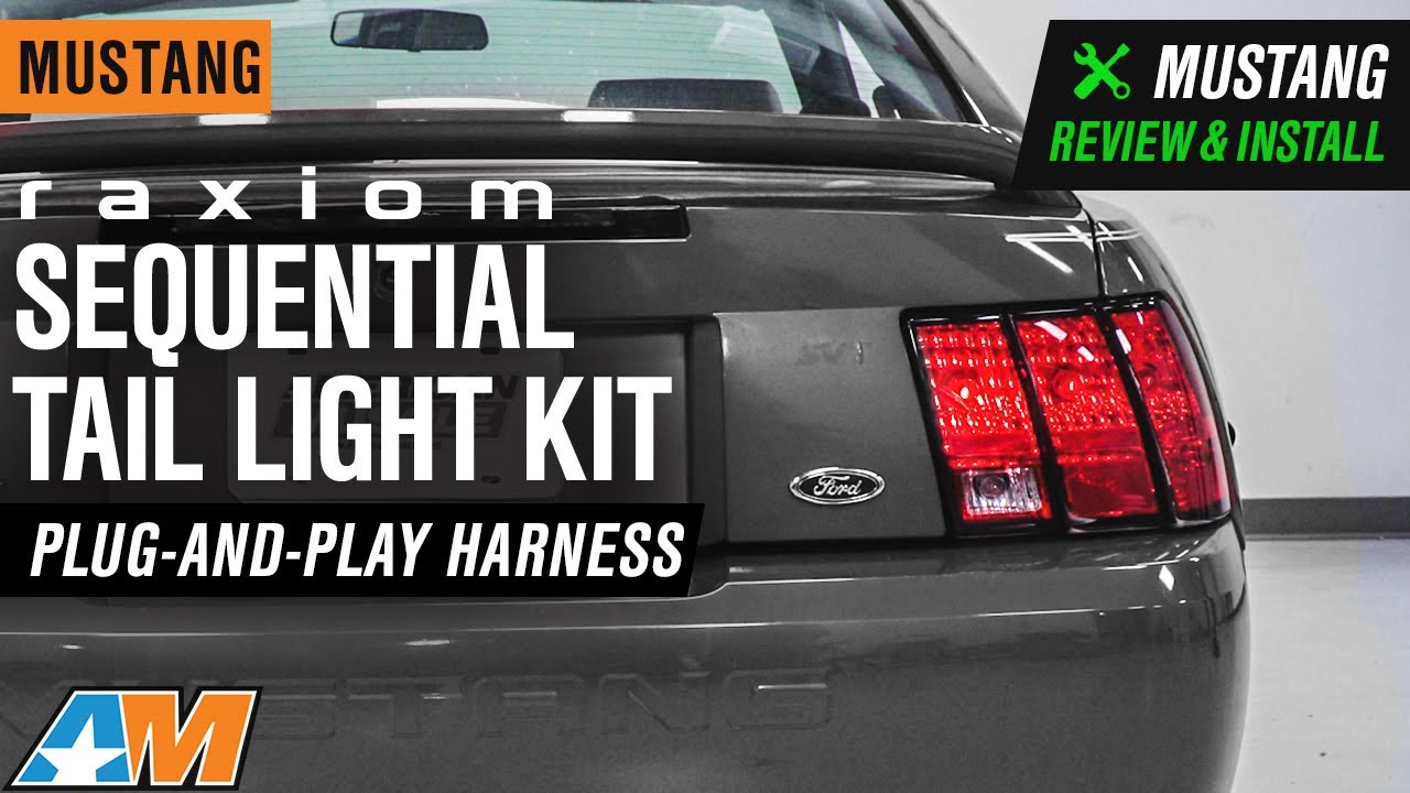 1996-2004 Mustang Raxiom Sequential Tail Light Kit - Plug-and-Play Harness Review & Install