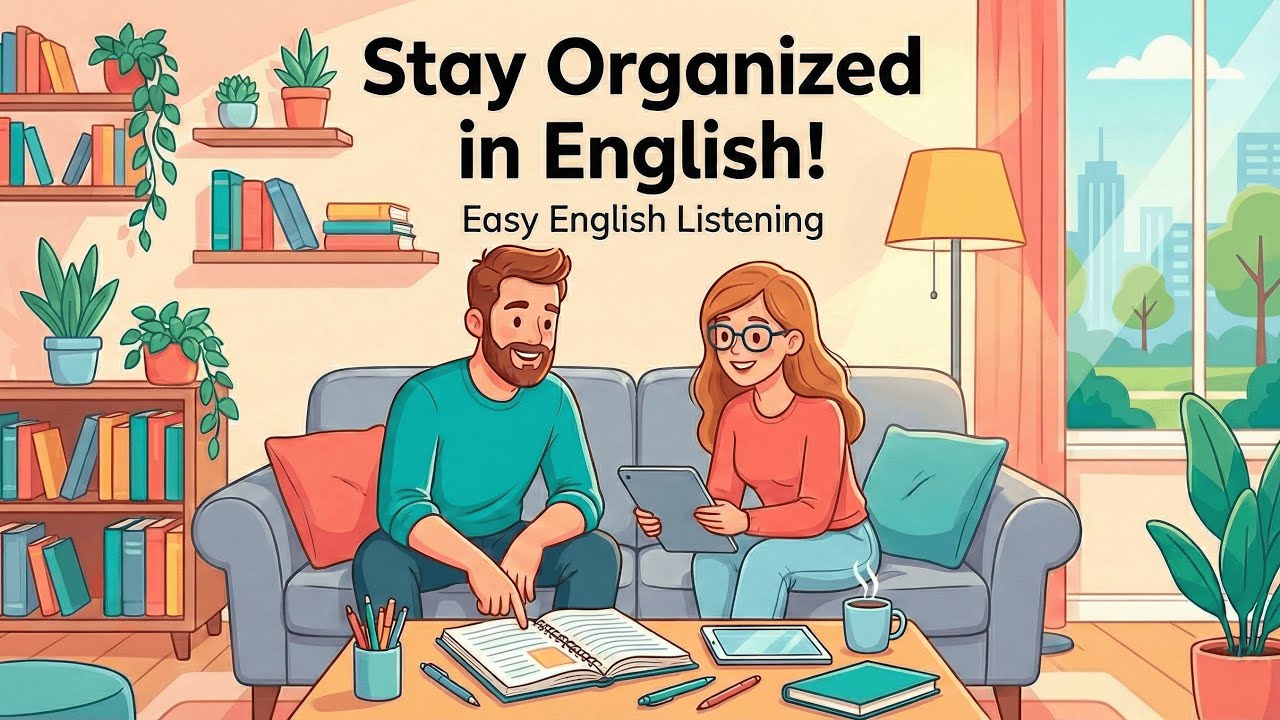 Let’s Talk About Staying Organized | English Listening | Learn English Naturally