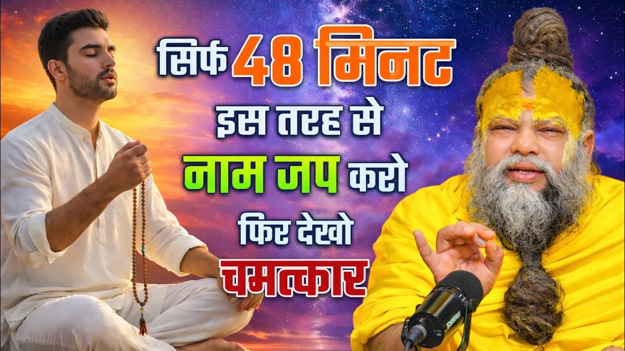 सिर्फ 48 मिनट इस तरह से नाम जप करो 😱 फिर देखो चमत्कार | Premanand ji Maharaj
