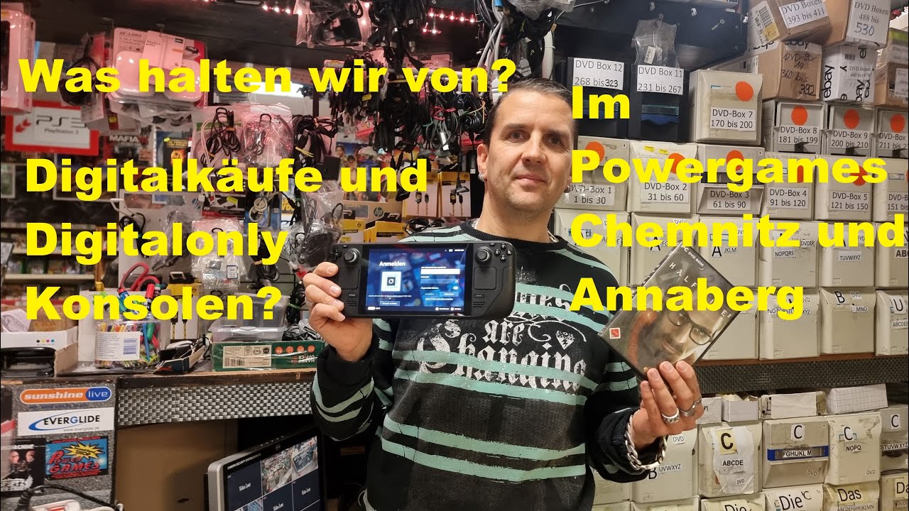 Was halten wir im Powergames Chemnitz von Digitalkäufe von Games und Digitalonly Konsolen?