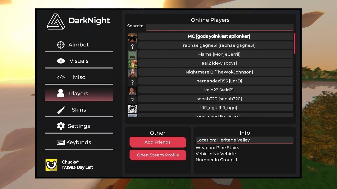 Unturned UNDETECTED HACK DARKNIGHT 2023-2025 [Unturned Hack] [Unturned Hile] [Unturned чит]