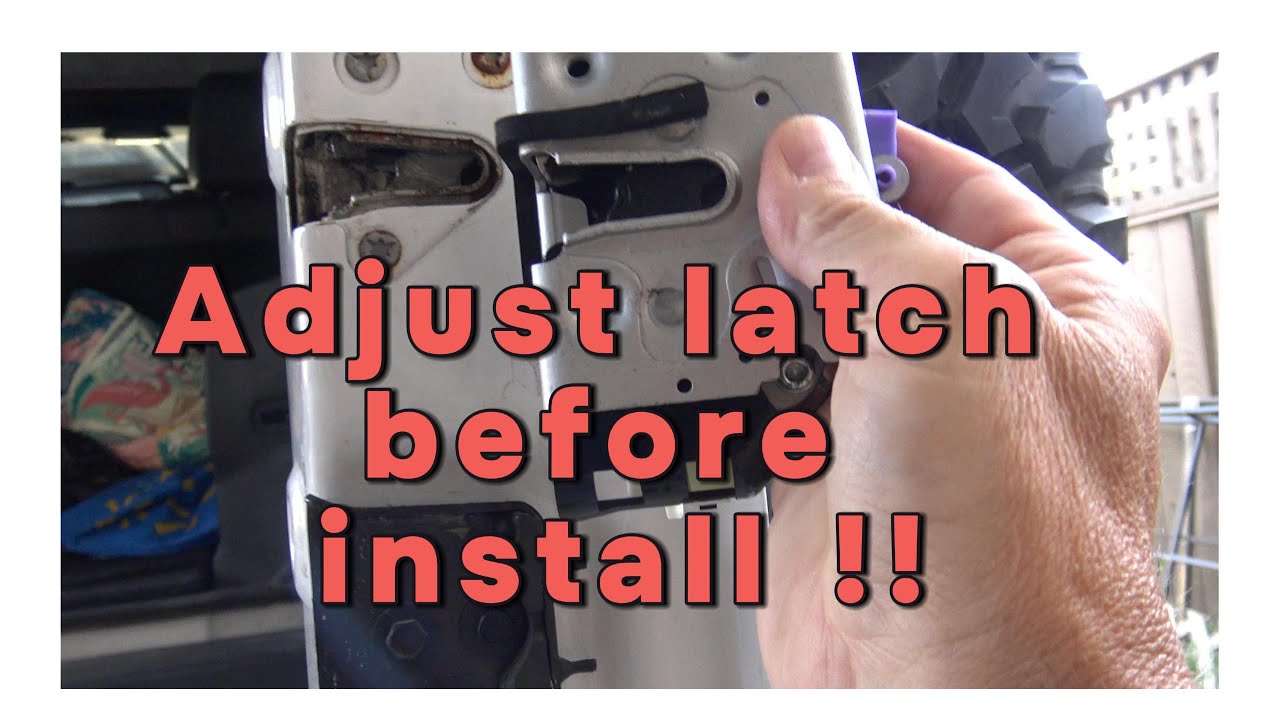 Quick Jeep Wrangler tailgate latch install !