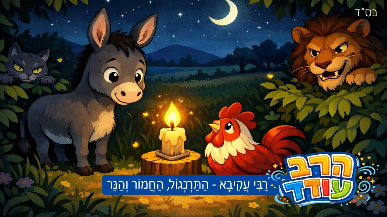 הרב עודד - רבי עקיבא - התרנגול, החמור והנר