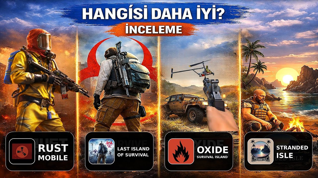  Rust Mobile Benzeri Survival Oyunları Kıyasladım! 