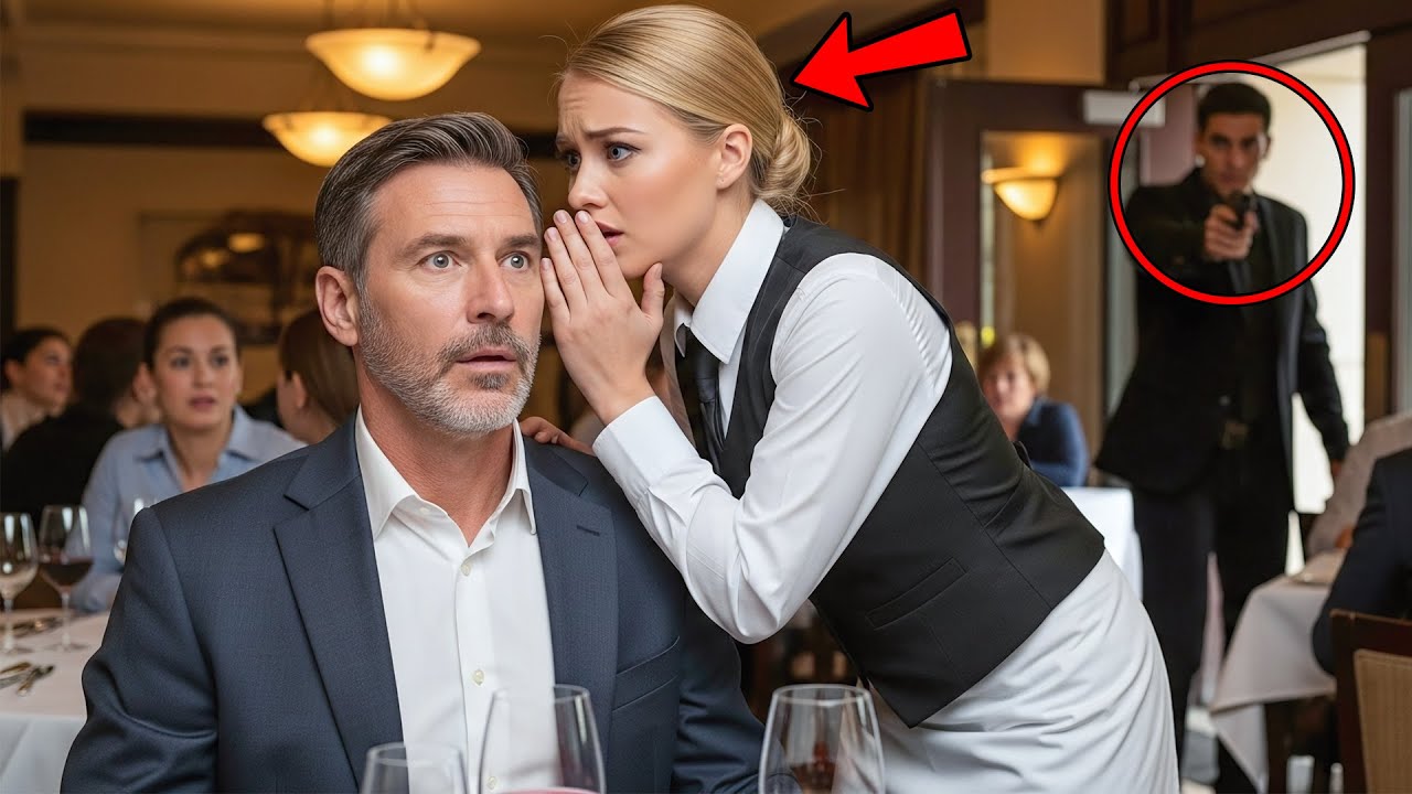 Waitress Whispered To The Billionaire “Run When I Drop The Tray”—What Happened Next