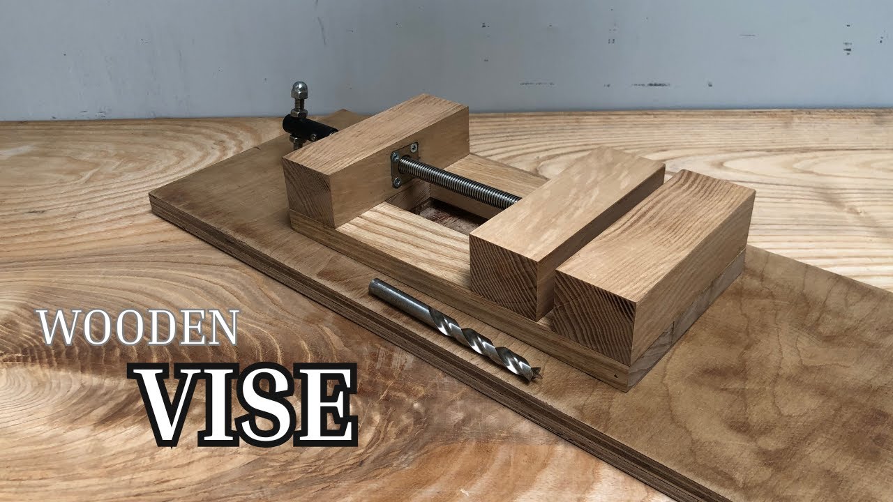 Make a Wooden Vise -Simple Drill Press Vise.