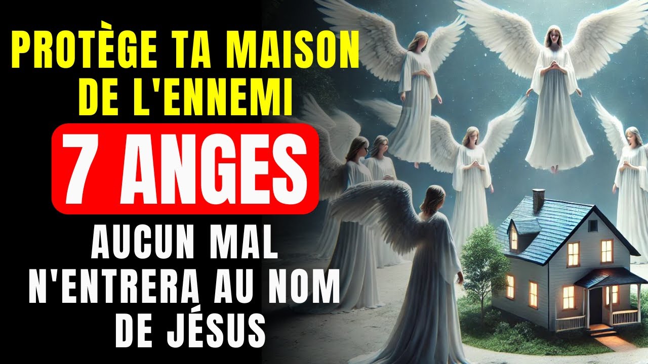 🔴 PRIÈRE PUISSANTE: 7 ANGES ENTOURENT TA MAISON - PERSONNE MALVEILLANTE N'ENTRERA AU NOM DE JÉSUS