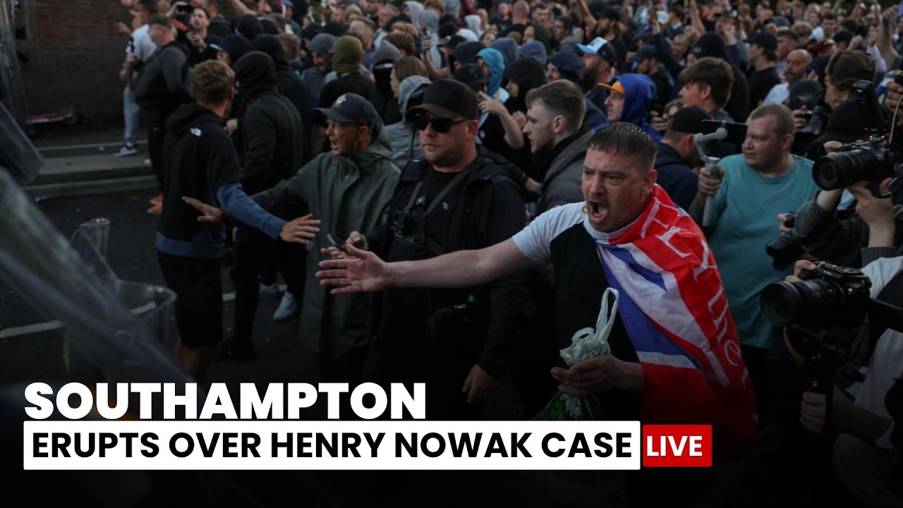Southampton Protests Turn Violent Over Henry Nowak Case | LIVE