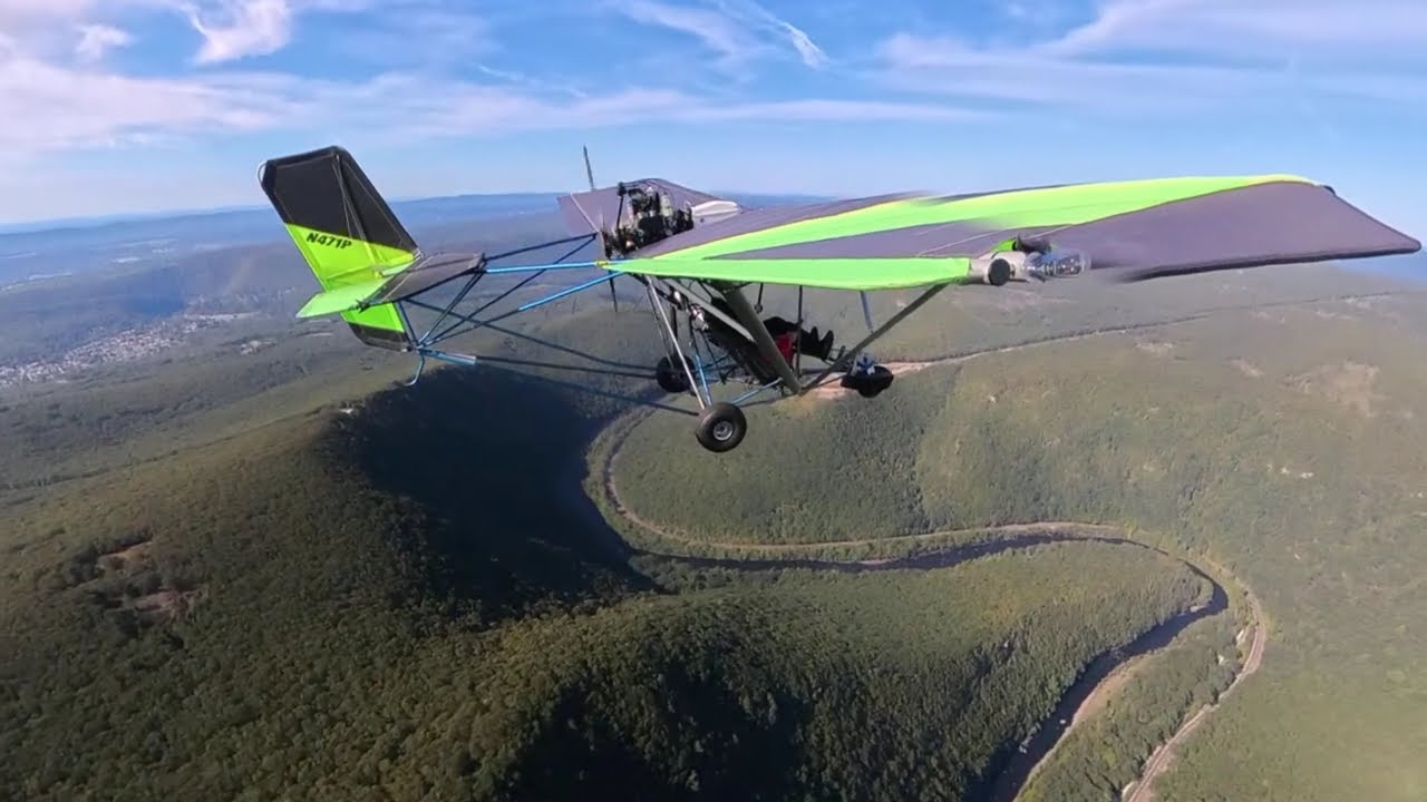 Lehigh river gorge, just north of Jim Thorpe in a Quicksilver Aircraft