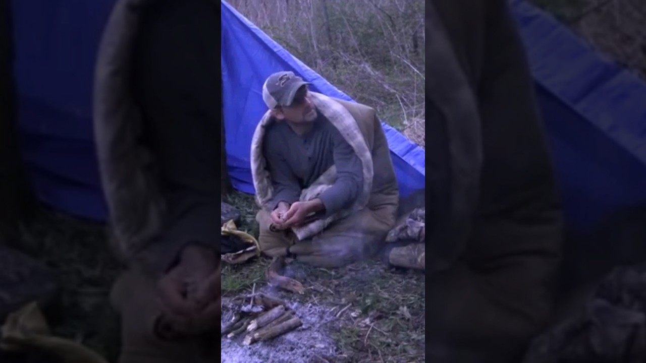 Survival challenge at a trout steam!