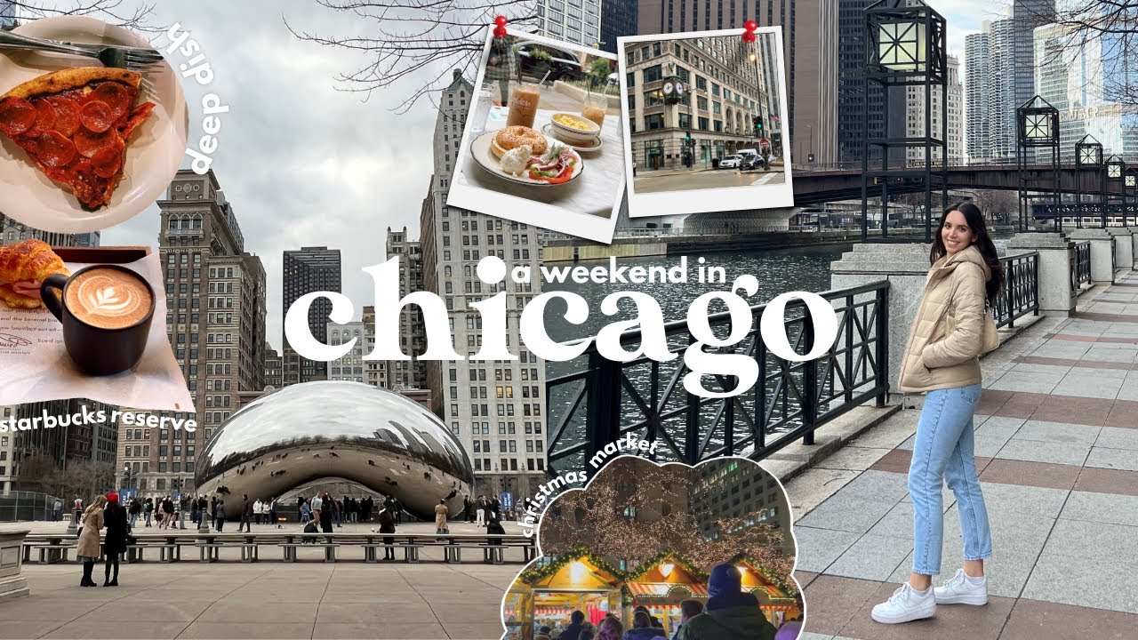 chicago travel vlog // 48 hours in a christmas movie 🎄✨