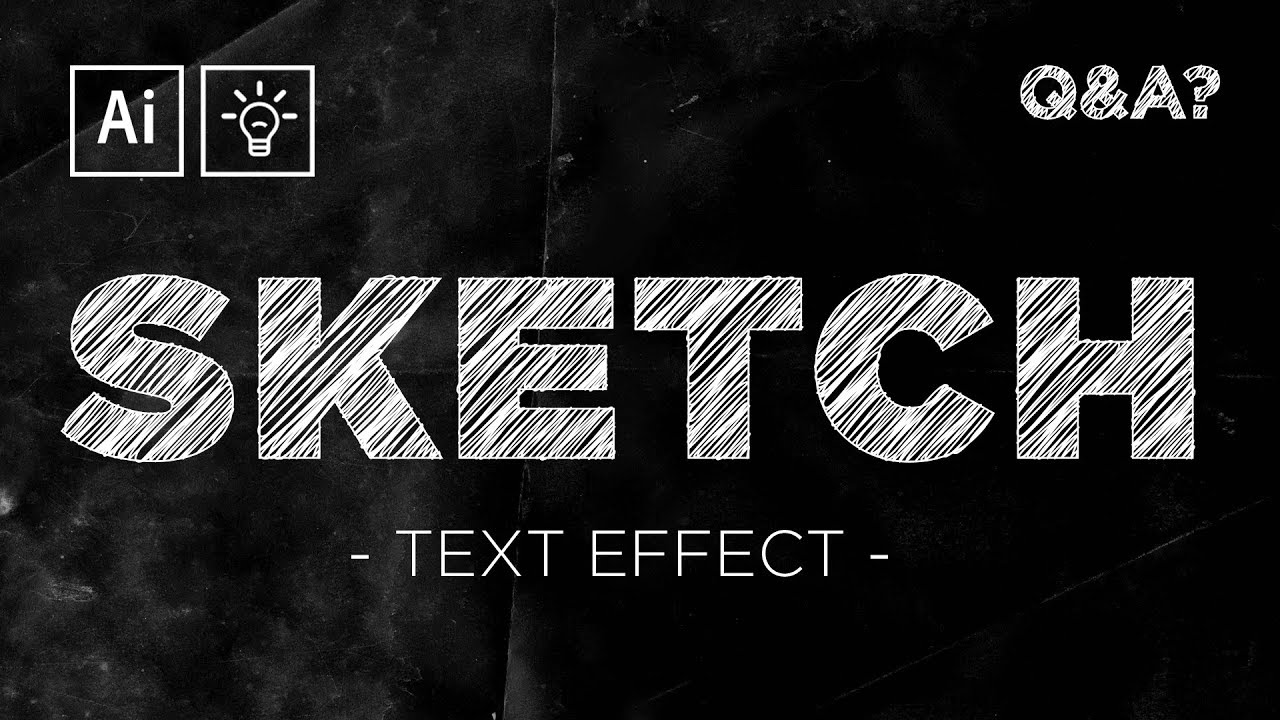 Sketch / Scribble Text Effect | Adobe Illustrator Quick Tips & Tricks #5