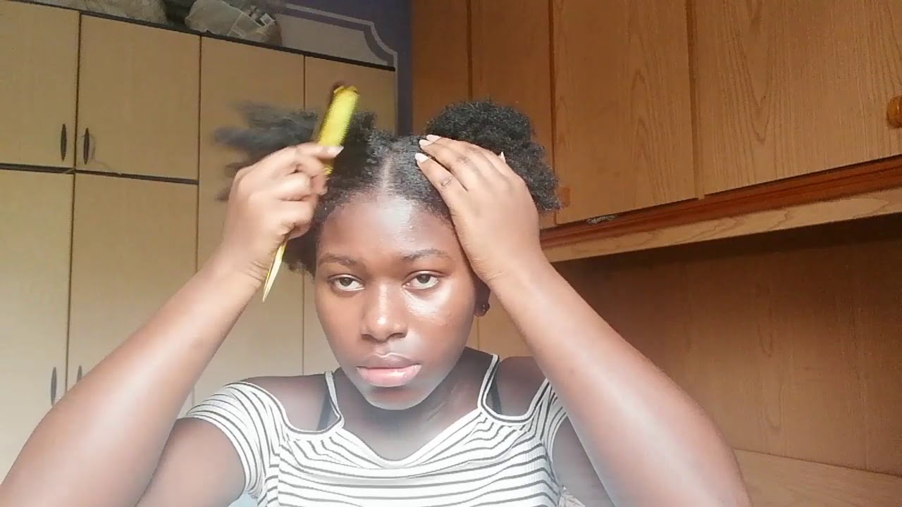 Acconciature semplice per i capelli afro senza GEL 💇🏾|| ashley.aurelia