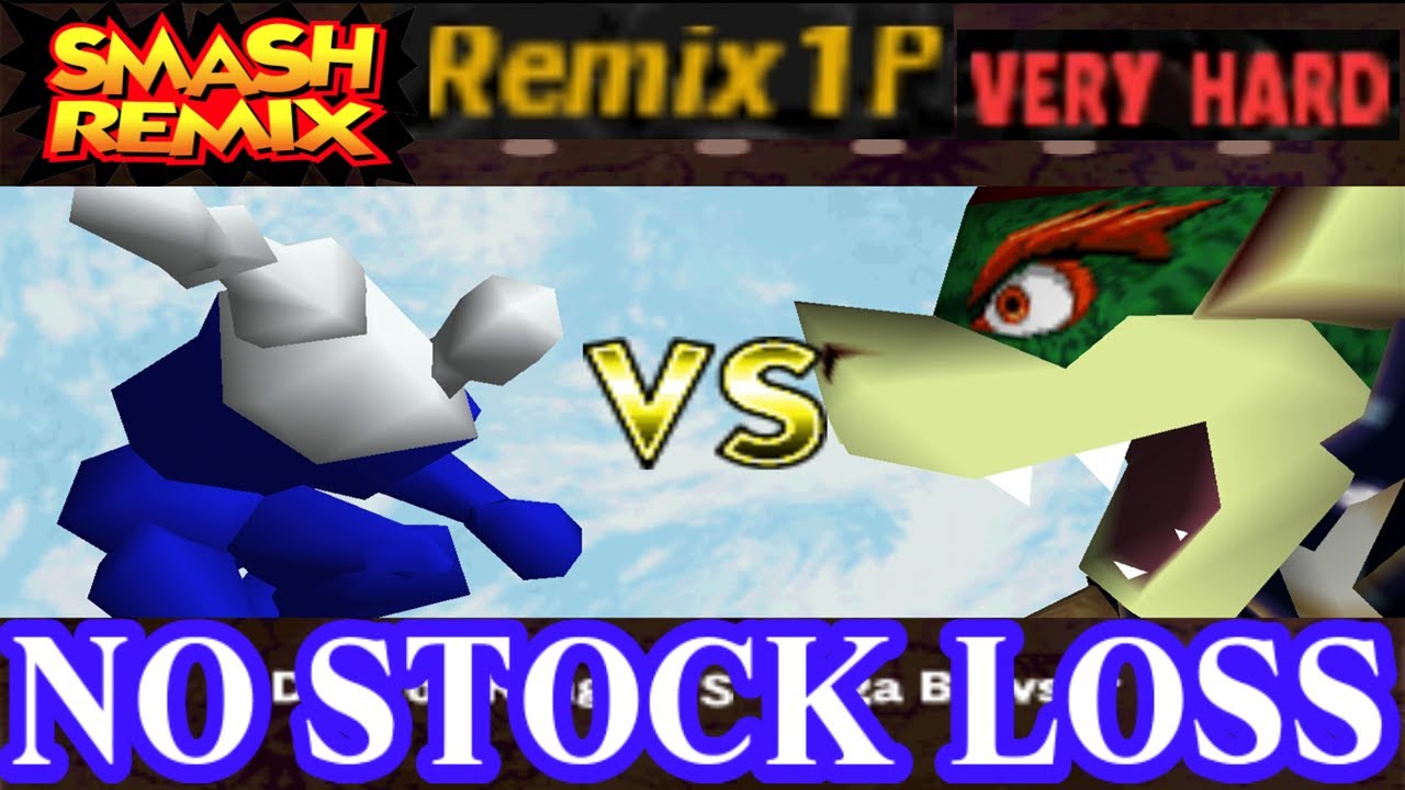 Smash Remix - Classic Mode Remix 1P Gameplay with Dragon King (VERY HARD) No Stock Loss