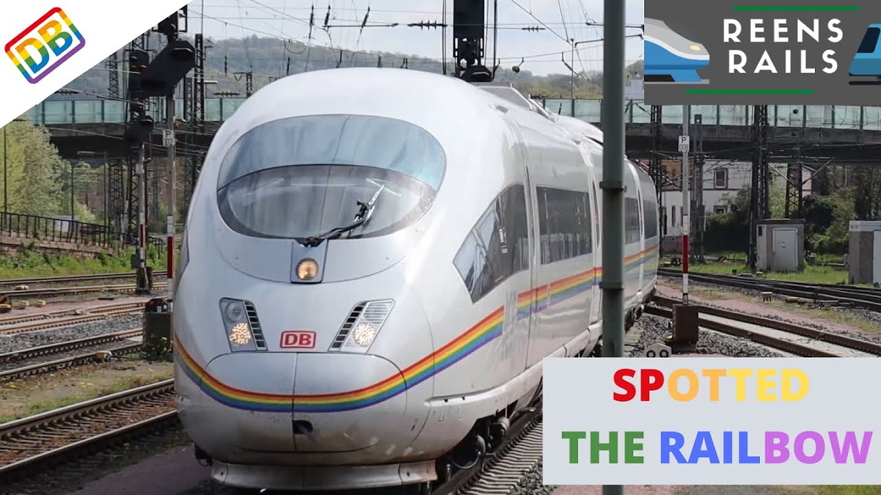 Spotted: The DB Railbow - Rainbow ICE / Regenbogen ICE - the pride ICE