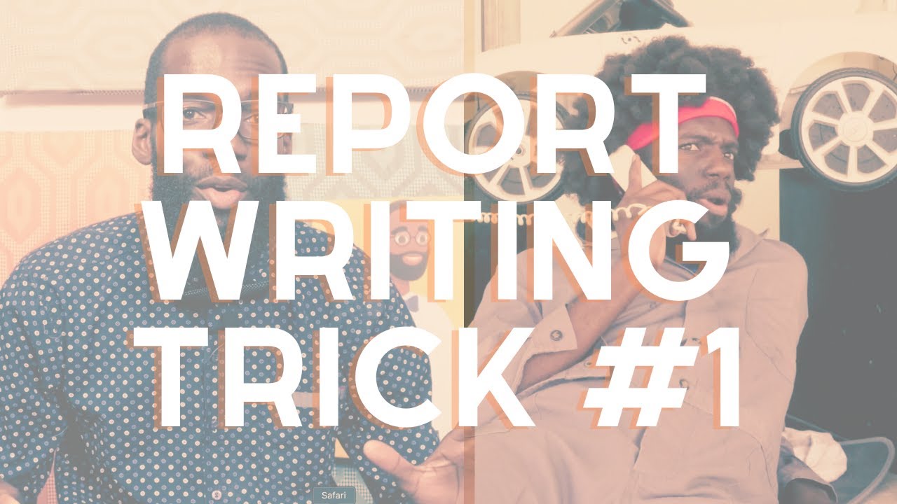 S.E.A. Preparation #ReportWriting (Trick #1 Ask Yourself Questions)