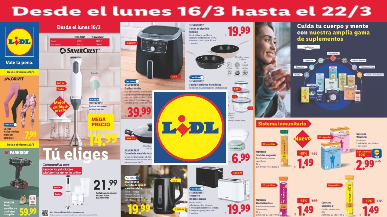 🇪🇸🔥LIDL BAZAR 🛒 PROXIMA SEMANA 🗓 DEL LUNES 16 AL DOMINGO 22 DE MARZO / MEGA PRECIO