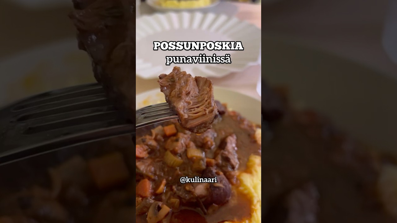 Kulinaarin possunposket punaviiniss&auml;