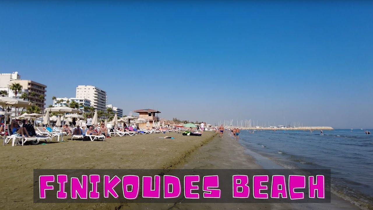 Finikoudes Beach - Larnaca, Cyprus [4k Ultra HD 60fps ]