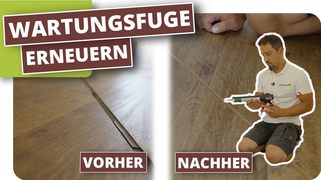 Vinylboden Dehnfugen versiegeln - Silikonfuge/Wartungsfuge erneuern