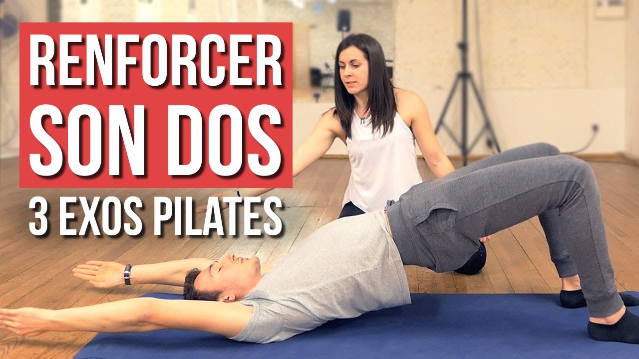 3 EXERCICES de PILATES pour MUSCLER SON DOS à la maison !