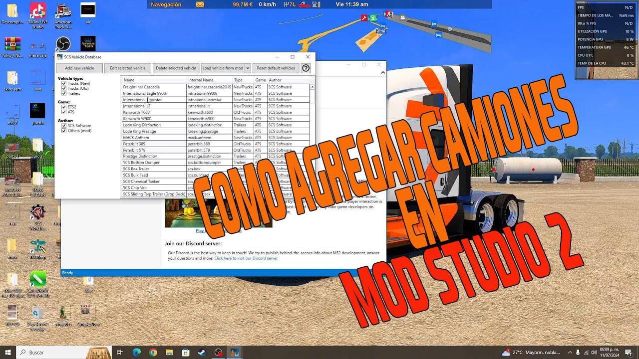 COMO /AGREGAR CAMIONES -EN MOD STUDIO 2 / PARA HACER  TUS SKINS EN ATS