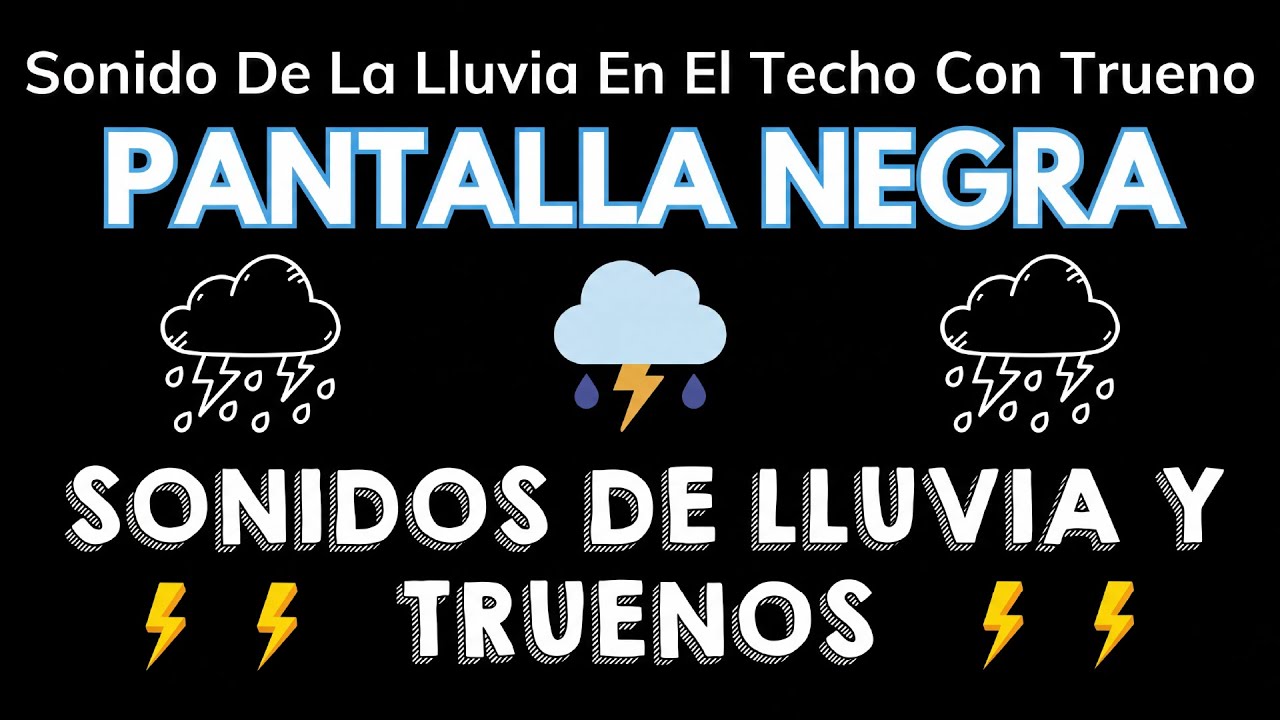 Sonido de Lluvia Relajante Para Dormir Profundo ⛈ Trae un buen Sueño 💤 Trata Eficazmente el Insomnio