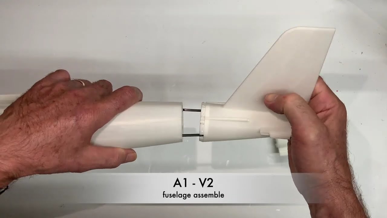 A1-V2 LW-PLA 3d printed airplane