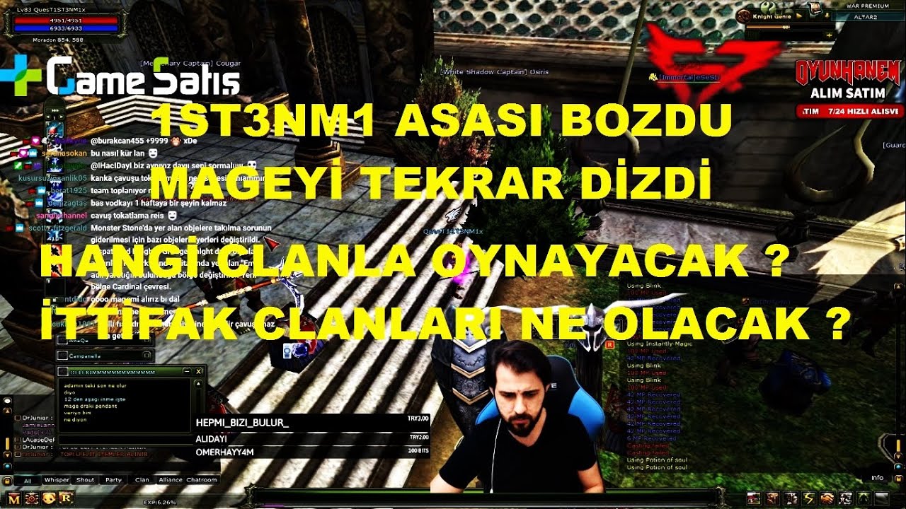 1ST3NM1 - Altar' da Asas' ı Bozdu Mage' yi Dizdi - İttifak Hakkında Bilgi Veriyor - Knight Online