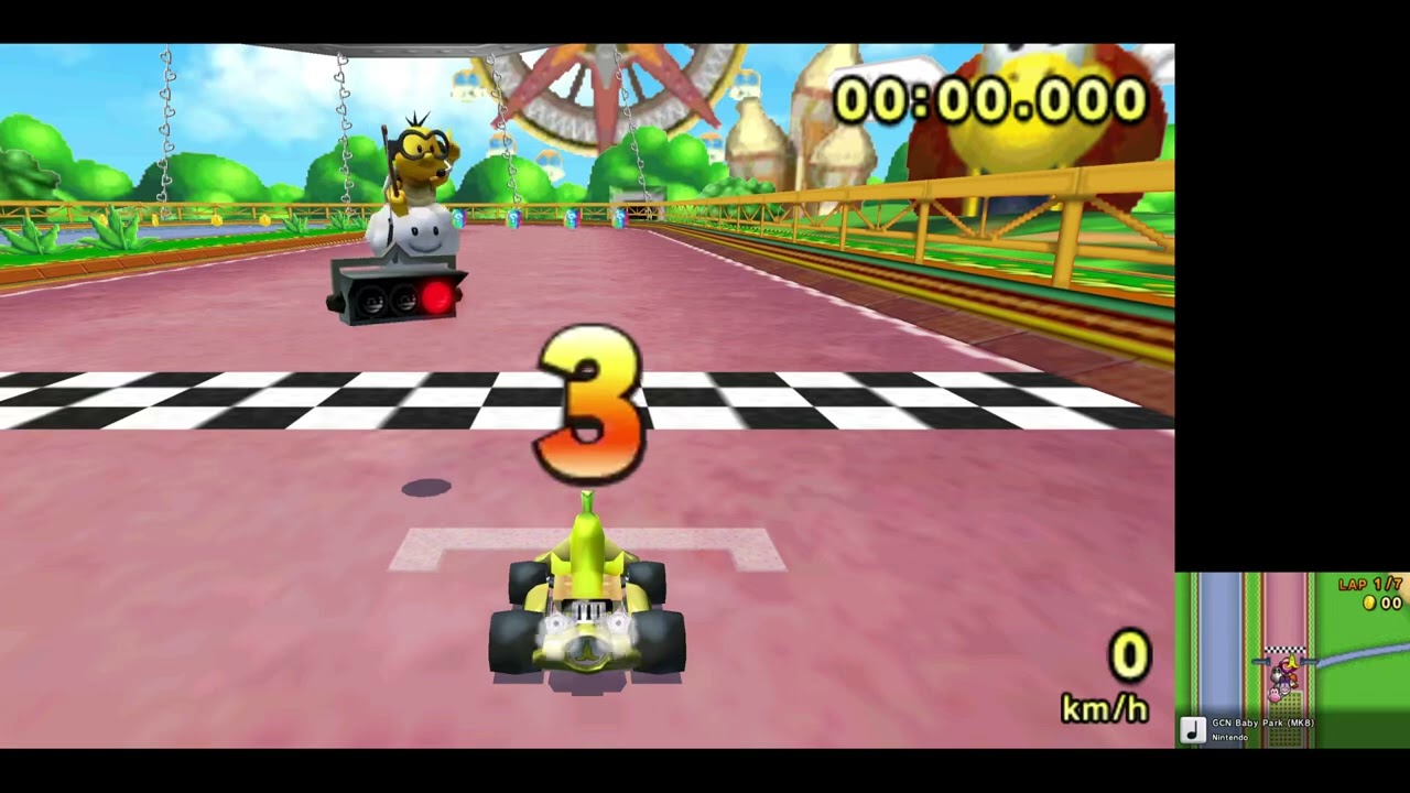 Mario Kart 7 (CTGP - Custom Tracks) #06 Mirror Bob-Omb Cup with Banana