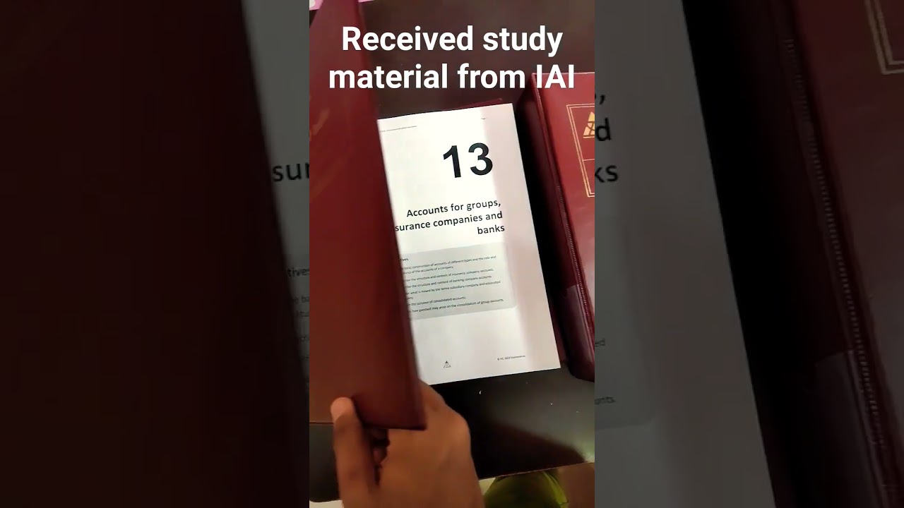 #ACTUARY #IAI #CB1 STUDYMAT