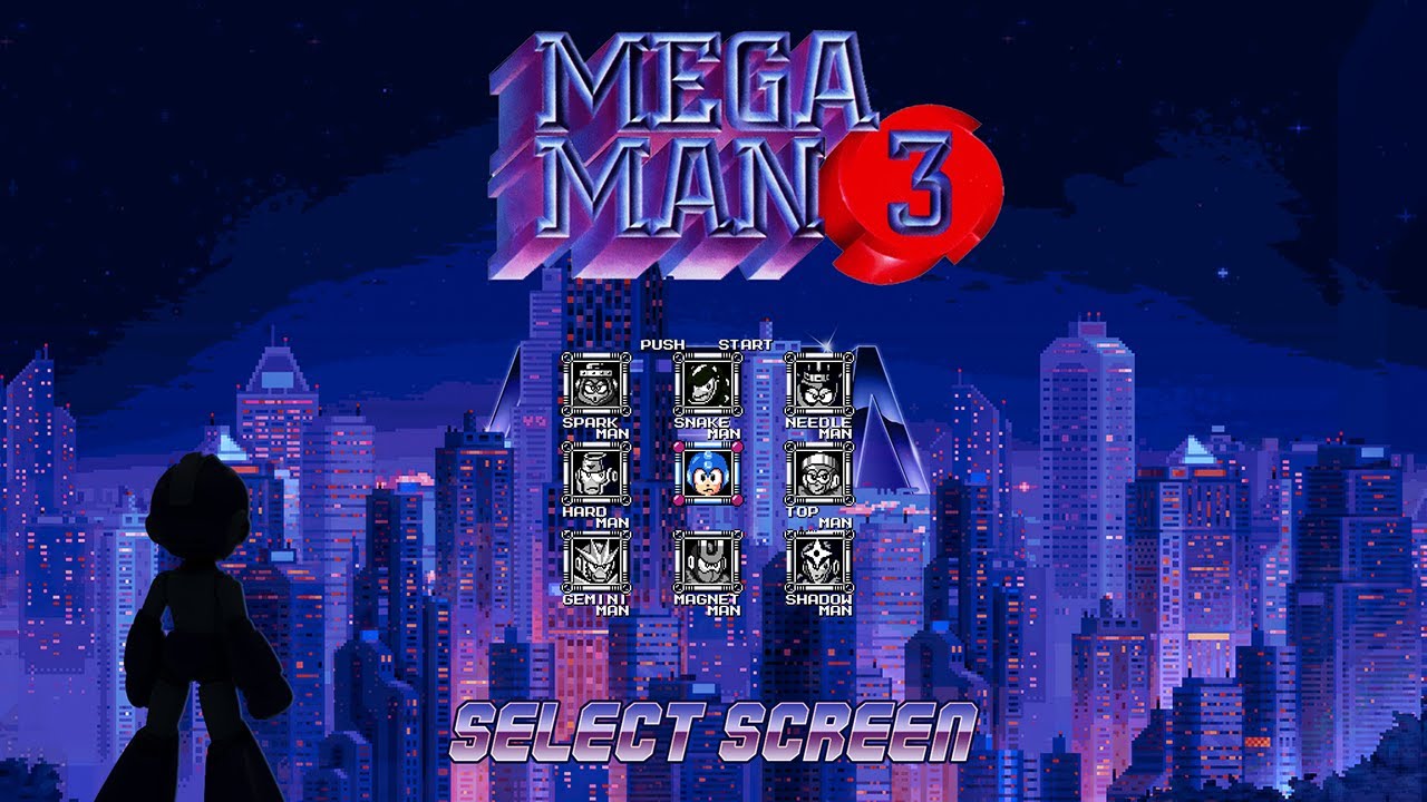 MegaMan 3 - Select Screen (Neon X remix)