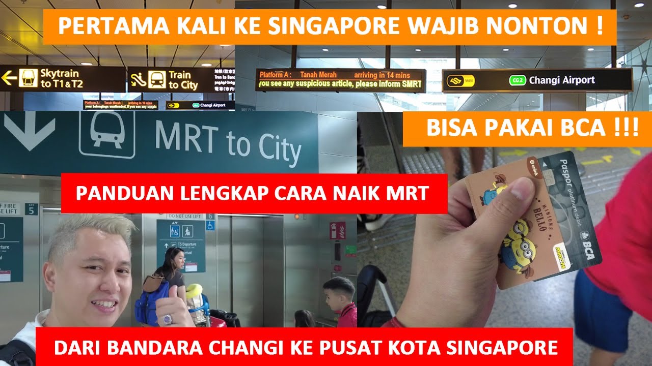Cara Naik MRT dari Changi Airport ke Kota Singapore ( City Hall - Orchard ) WAJIB NONTON BIAR PAHAM