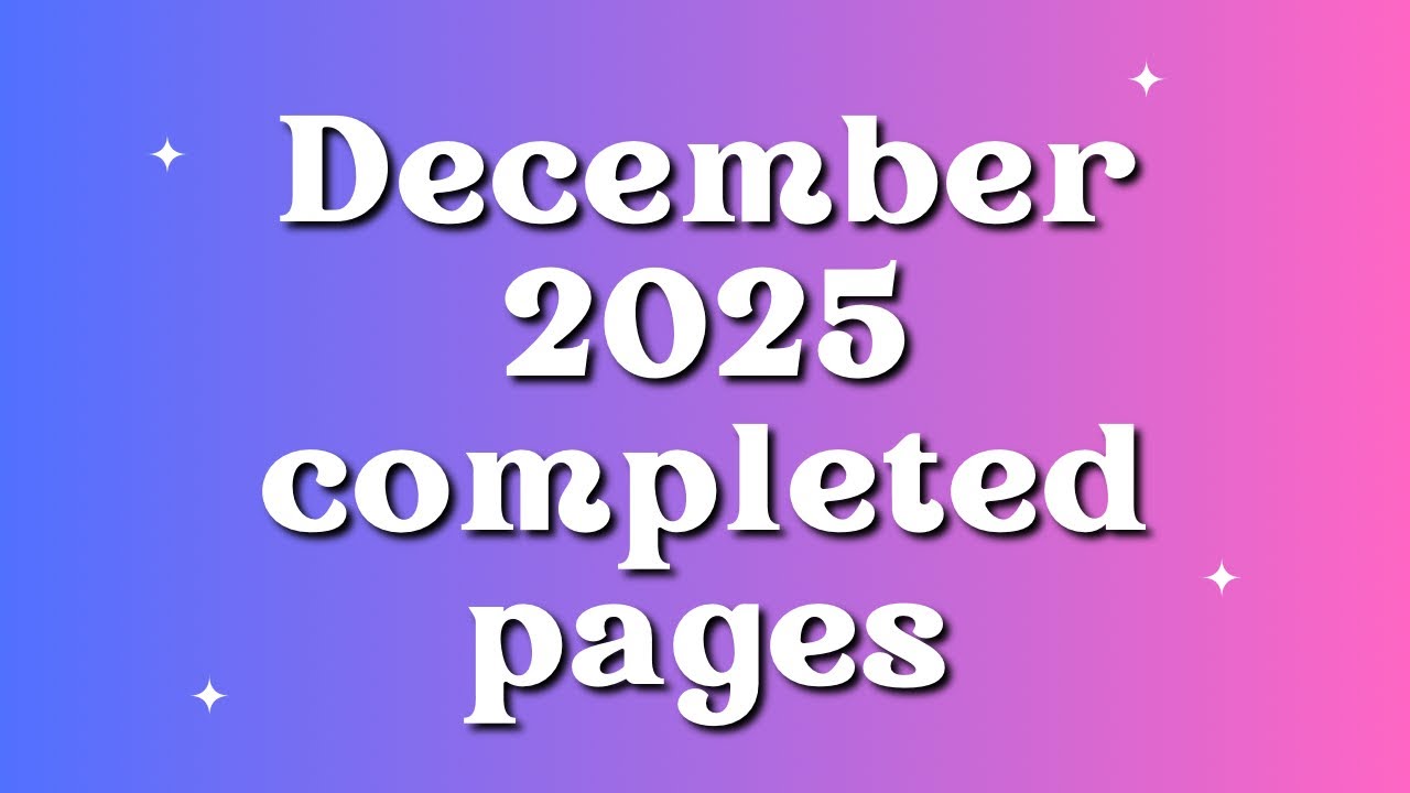 December 2025 completed pages #adultcoloring 