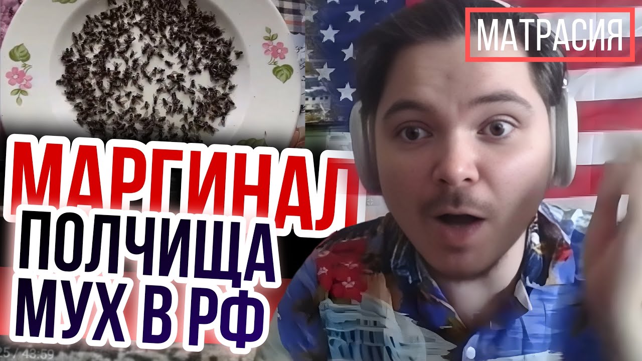 Маргинал смотрит как мухи в РФ пожирают людей